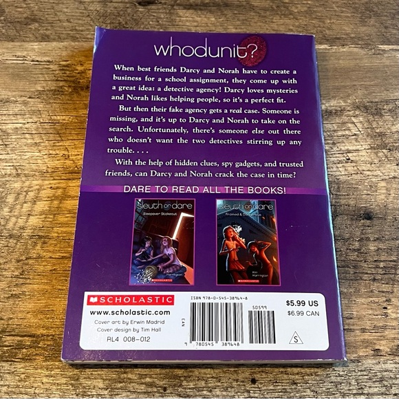 Partners in Crime (Sleuth or Dare, Book 1) by Kim Harrington Children’s Book - Picture 2 of 4